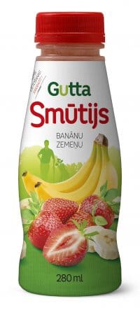 Banānu-zemeņu smūtijs 280ml